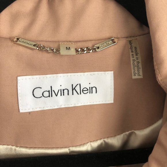 Calvin Klein Hooded Trench Coat in Hazelnut - Picture 2 of 6